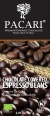 PAC011 Kávová zrna Pacari BIO v hořké čokoládě 45g